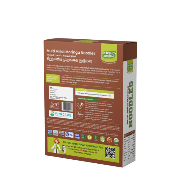 Multi Millet Moringa Noodles - 175gms - Image 2